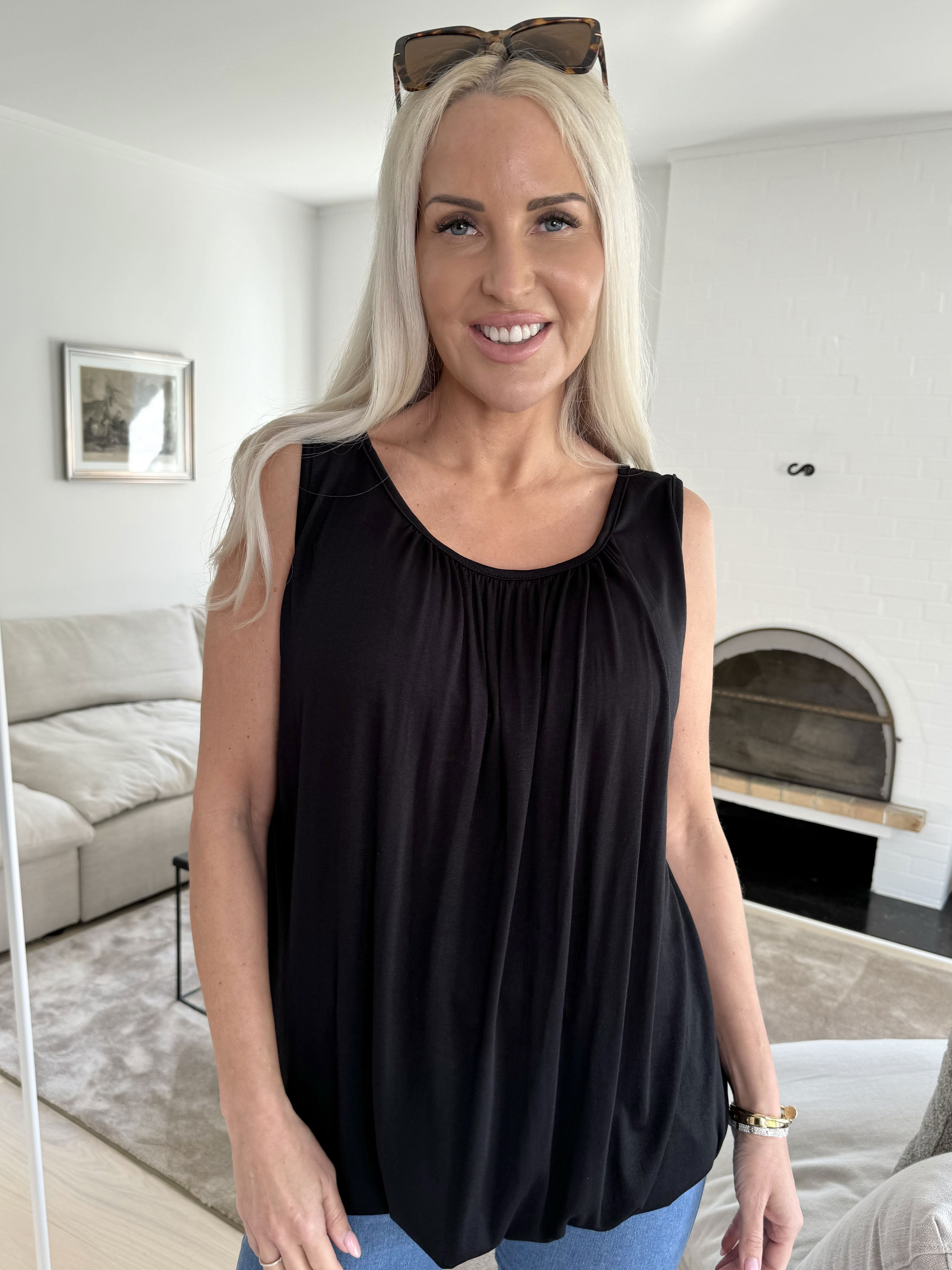 Miracle top - Basis top med elastik forneden (bestseller)